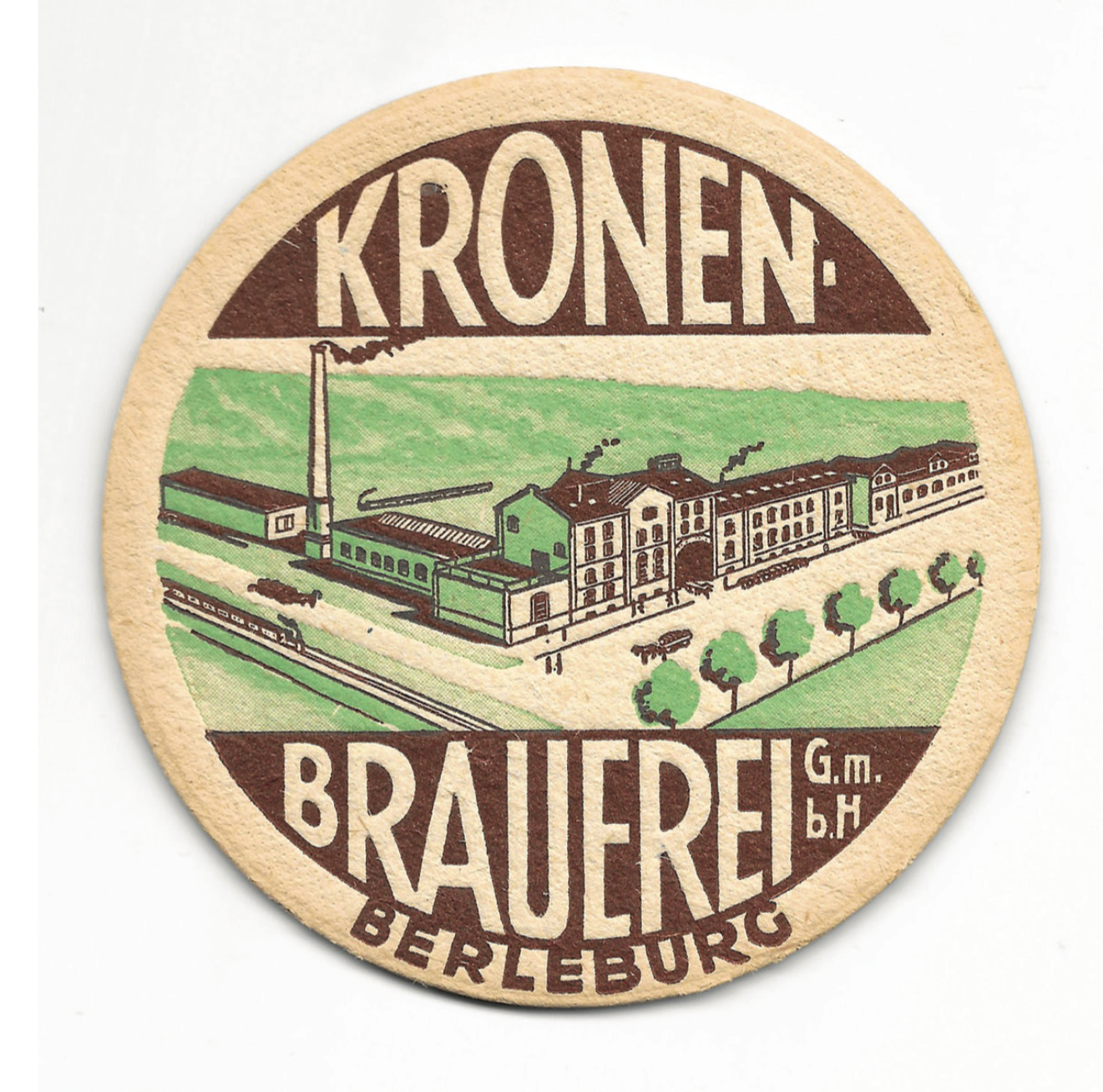 Bierdeckel der Kronen Brauerei in Berleburg