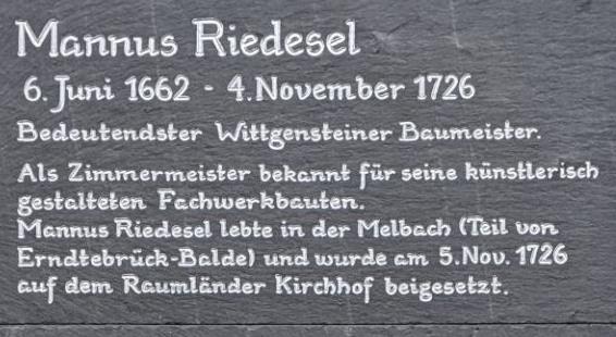 Mannus Riedesel – Vita