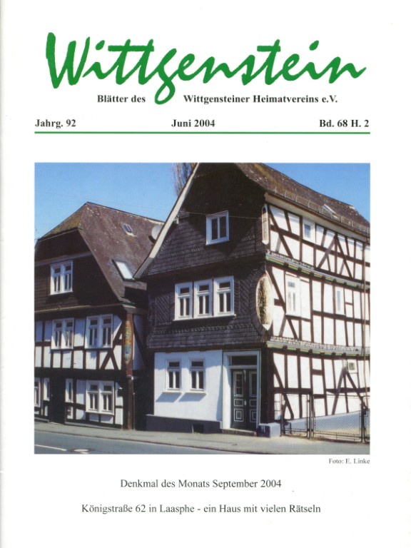 Inhaltsverzeichnisse WHV Hefte 2004