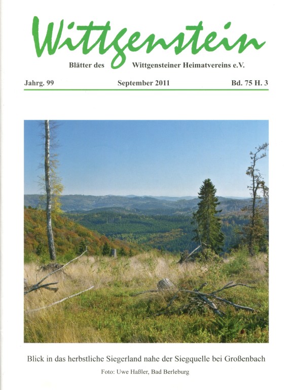 Inhaltsverzeichnisse WHV Hefte 2011