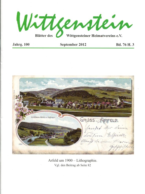 Titelseite von Heft 3 / 2012