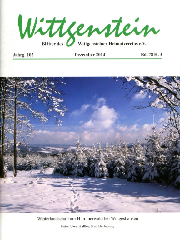 Titelseite von Heft 3 / 2014