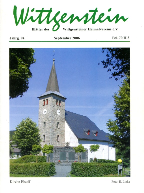Inhaltsverzeichnisse WHV Hefte 2006