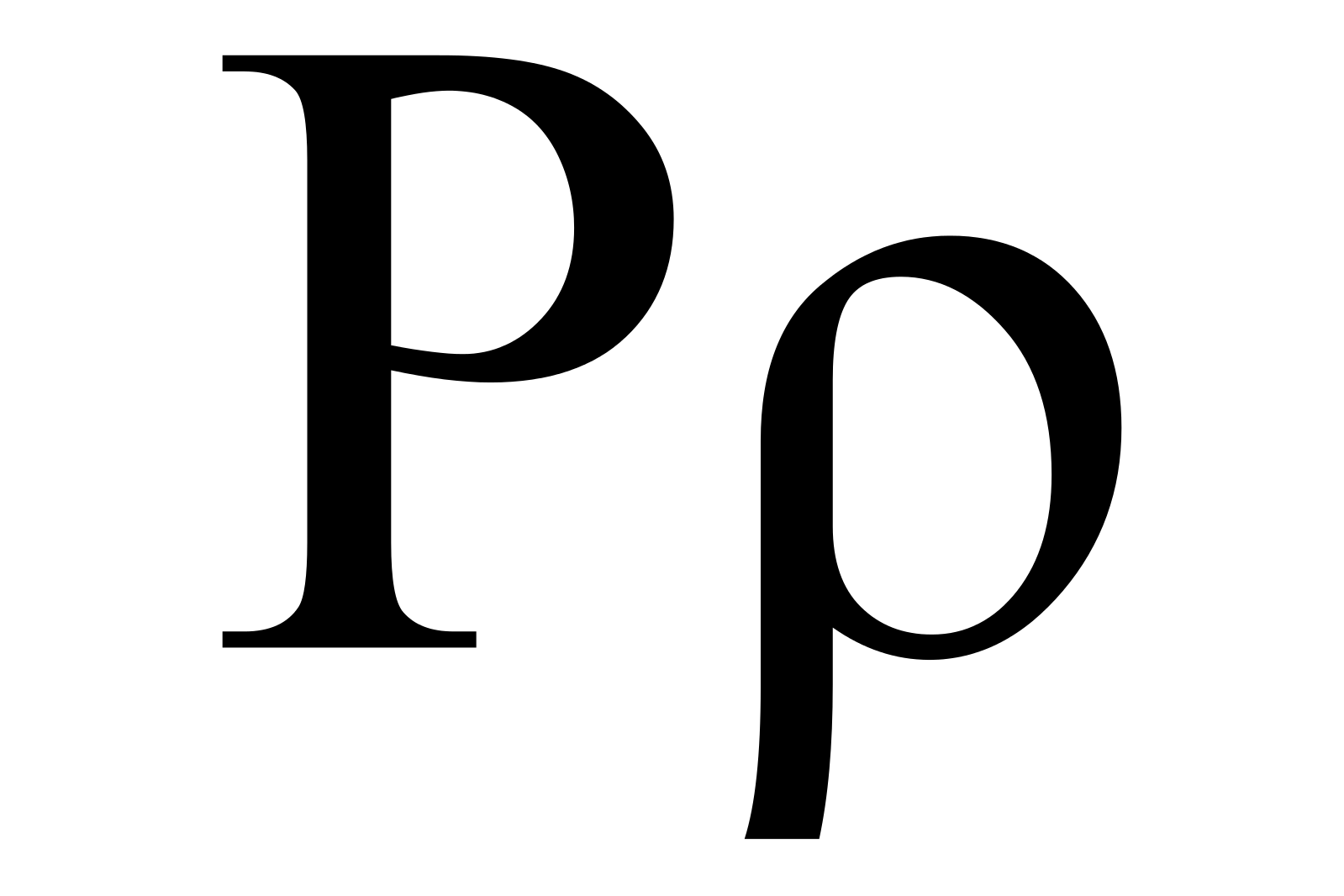 Der griechische Buchstabe Rho